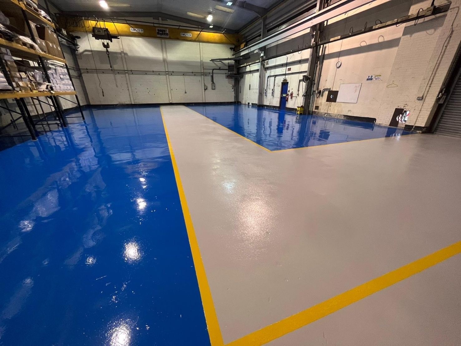 Industrial resin factory flooring by Optimum Flooring Services Ltd